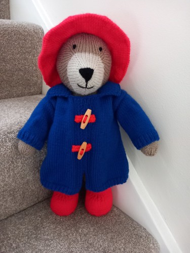 New hand knitted teddy bear - teddy,
