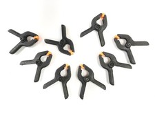 Micro Plastic Spring Clamp 8Pc 2 1/2" Rust Resistant Swivel Grips
