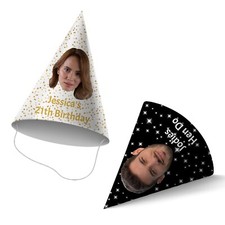 Personalised Party Hats, Your Face On A Hat, CUTOUT Ready, Party Accessory