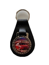 BLACK  LEATHER KEYRING/ FOB