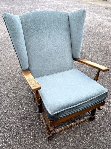 Vintage wingback rocking chair - wingback,