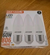 Paul Russell's LED Bulbs 6.5W E27 (3 Pack)