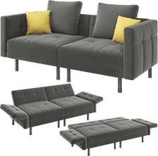 Yaheetech Velvet 2-Seater Sofa