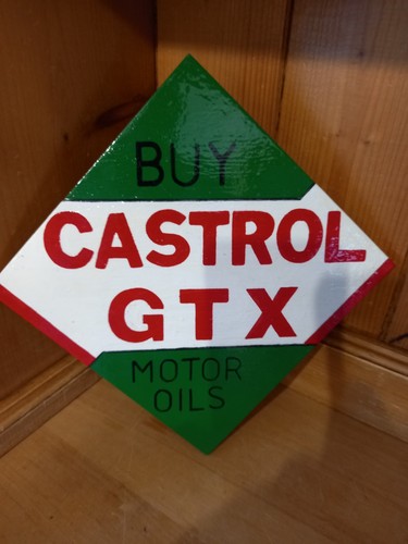Castrol gtx advertising sign - castrol,