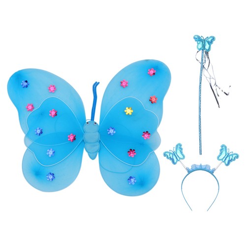 3pcs set butterflies wing with - 3pcs/set,
