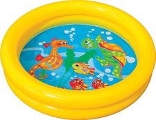 Intex Baby Paddling Pool 2 Ring Small 61cm Inflatable Home Garden Holiday Fun