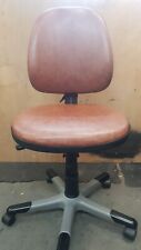RH Activ 3 Chair Brown Faux Leather No Arms Computer Office Task Logic Posture