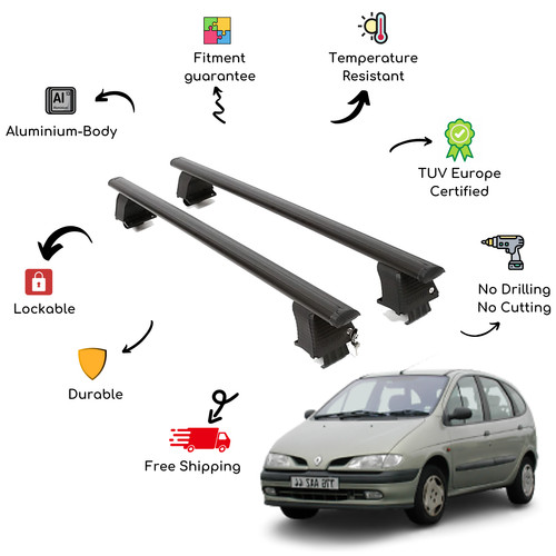 Bare roof rack cross - bare,