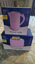Russell Hobbs Eden Raspberry Pink Kettle and 2-Slice Toaster Set