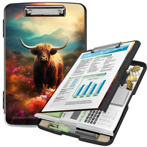 Clipboard with storage and pen - with,