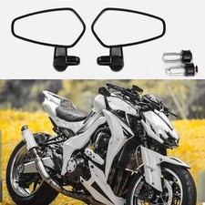 Motorcycle 7/8" (22mm)Black Rear View Mirrors for Kawasaki Z1000 Z800 Z750 Z600