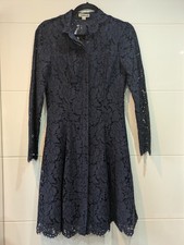 Whistles Navy Lace Dress - UK