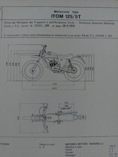 Itom 125 motorcycle - itom, 1974