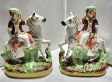 PAIR of 19th C. STAFFORDSHIRE