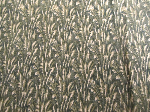 Cotton fabric feathery leaves - cotton,