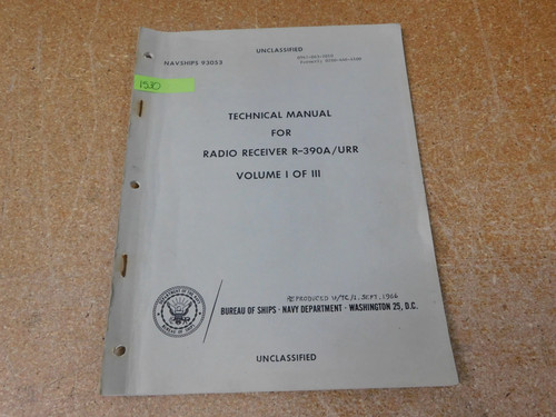 390a urr volume of iii - r-390a, i