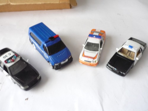 Four diecast police - police, vehicles