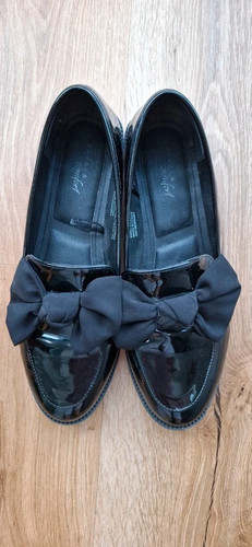 Matalan papaya black patent - matalan,