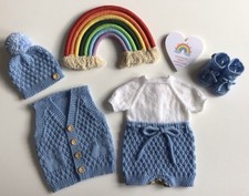 Handmade Knitted Baby Diamond