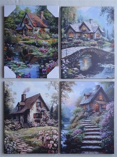 Thomas kinkade country cottage - country,