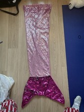 Reversible Sequin Mermaid Tail Blanket That You Can Climb Into Pink And Silver