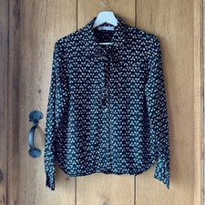 ZARA Black White Floral Pussy