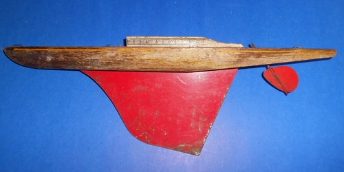 Vintage 1930 toy pond yacht - vintage,