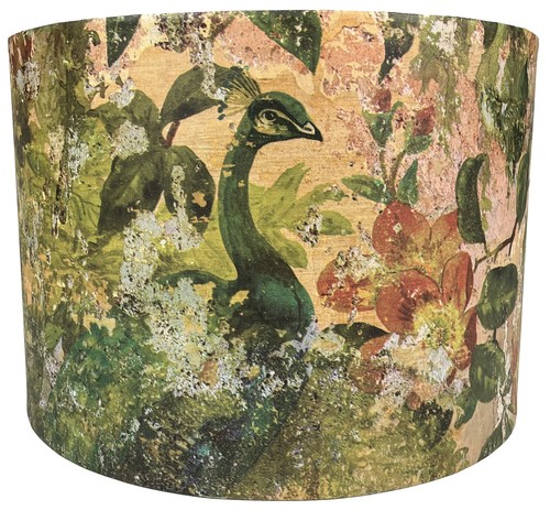Peacock lampshade ceiling - peacock,