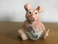Nat West Piggy Bank - Baby with Nappy & Safety Pin - Stopper Included