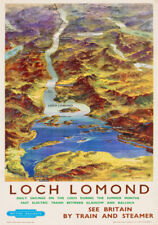 VINTAGE Railway POSTER Loch