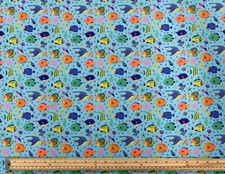 Patterned Polycotton Fabric Children's Novelty Animal Dressmaking Craft Material