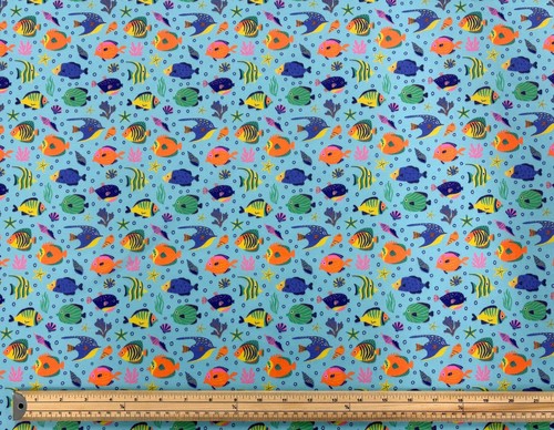 Patterned polycotton fabric - polycotton,
