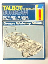 Haynes Manual Talbot Chrysler