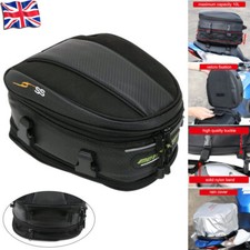 Motorcycle Tail Bag Waterproof Luggage Bag Seat Bag Motorbike Saddle Bag Black