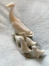 Lladro Goose with Goslings