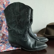 Genuine Wrangler Black Leather