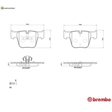 Brake pad set disc brake P 50