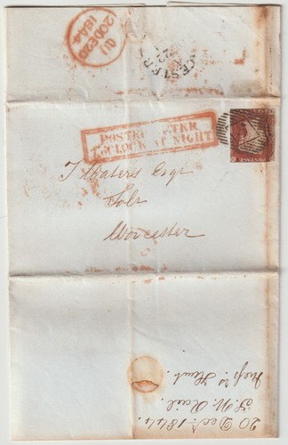 1844 london pmk letter - london,