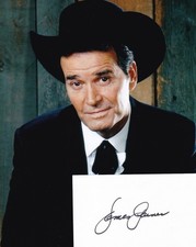 James Garner - Maverick & The Rockford Files - HAND SIGNED INDEX CARD + PHOTO