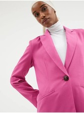 Lovely Smart Casual Pink Fully Lined Lightweight Blazer Jacket | George | Size 8