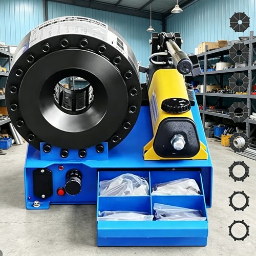 Manual hydraulic hose crimping - hose,