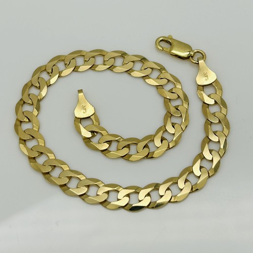 9ct solid yellow gold 7mm - yellow,
