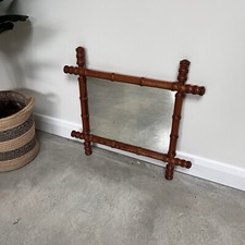 Pine 1920s French Faux-Bamboo