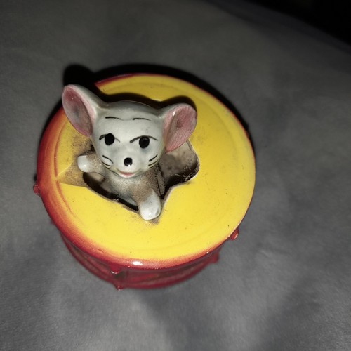 Vintage kitsch ceramic - ceramic, mouse