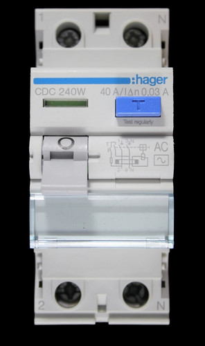 Hager amp 30ma double pole - hager,