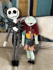 Tim Burtons The Nightmare Before Christmas Jack & Sally Dolls With Tags Disney 