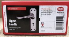 Union Sigma ARC Lever Lock Internal Door Furniture Polished ChromeDH003911