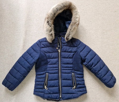 Joules girl navy padded winter
