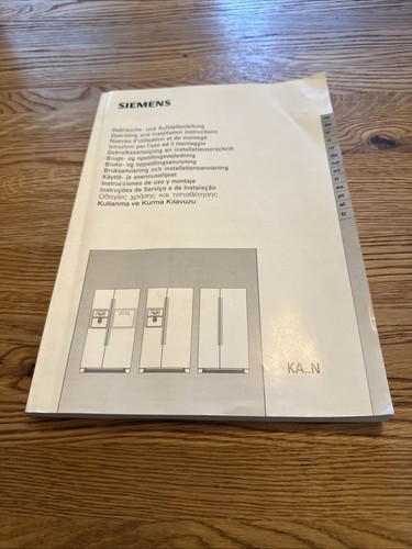Siemens fridge freezer - siemens, manual