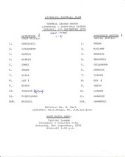 Liverpool Reserves v Sheffield United (Central League) 1978/1979